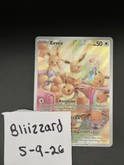 Pokemon TCG Eevee 188/167 SV06 Twilight Masquerade Illustration Rare Holo 50 HP - Image 2