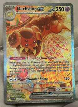 Pokemon TCG Dachsbun ex 169/142 SV07 Stellar Crown SIR Full Art Holo NM - Image 1