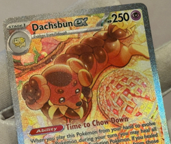 Pokemon TCG Dachsbun ex 169/142 SV07 Stellar Crown SIR Full Art Holo NM - Image 2