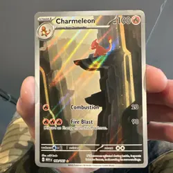 Pokemon Charmeleon Illustration Rare Holo 169/165 Scarlet & Violet 151 100 HP - Image 1