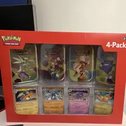 Pokemon Scarlet & Violet–151 Mini Tin 4-Pack Box Booster Foil English Raichu - Image 1