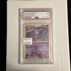 GENGAR HOLO BREAKTHROUGH 2015 POKEMON XY #60/162 PSA 3. G001141 - Image 1