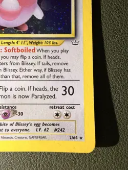 The Pokemon Company Blissey 02/64 Neo Revelation 2000 Holo Rare Unlimited 120 HP - Image 4