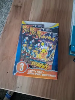 Pokemon TCG: Scarlet & Violet Surging Sparks 3 Booster Packs Sealed - Image 1