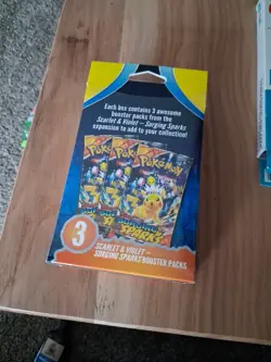 Pokemon TCG: Scarlet & Violet Surging Sparks 3 Booster Packs Sealed - Image 2