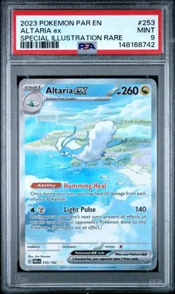 PSA 9 Altaria EX 253/182 Pokemon Paradox Rift Special Illustration Rare - Image 1