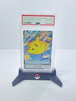 2021 Pokemon PSA 10 Celebrations Flying PIKACHU Vmax Full Art 007/025 - Image 1