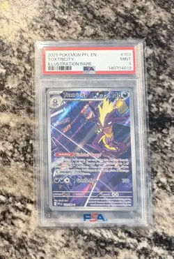 Pokemon TCG Toxtricity 103/094 Phantasmal Flames Illustration Rare Holo PSA 9 - Image 1