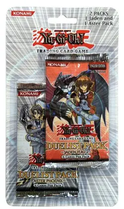 YuGiOh Jaden Yuki 2 & Aster Phoenix Duelist 2 Pack Blister, Factory Sealed - Image 1