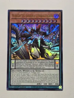 Nervedo the Shadebeast Power Patron BLZD-EN011 Ultra Rare Yugioh 1st Edition - Image 1