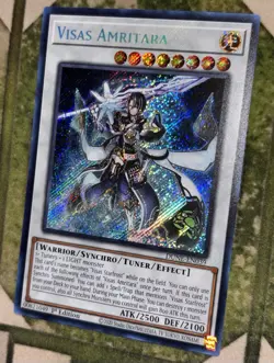 YuGiOh VISAS AMRITARA Secret Rare DUNE-EN039 - Image 1