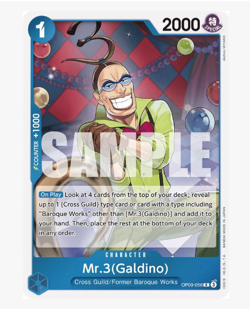 Mr.3(Galdino) - OP09-056 - R - Foil One Piece Card Game - Image 1