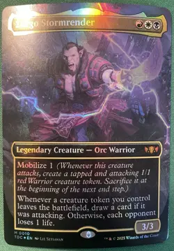 2025 Zurgo Stormrender - Foil - Borderless TDC Tarkir: Dragonstorm - Image 1