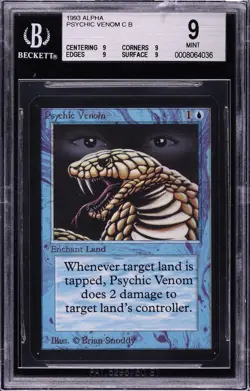 1993 MTG LEA Limited Edition Alpha BGS QUAD 9 MINT Psychic Venom - Image 1