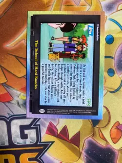 Pokemon Topps 2000 TV: Ep #9 School of Hard Knocks Non Holo Blue Label NM - Image 2
