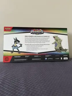 Pokemon Prismatic Evolutions Lucario ex & Tyranitar ex Premium Collection - Image 2