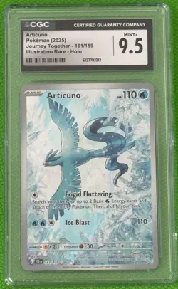Pokemon Articuno 161/159 Journey Together CGC 9.5 MINT+ - Image 1
