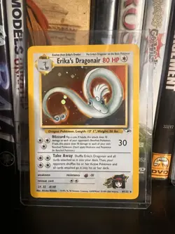 Pokemon TCG Erika's Dragonair 4/132 Gym Heroes Holo Rare 80HP Unlimited - Image 1
