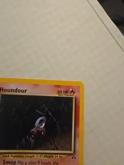 Pokemon TCG Houndour 5/75 Neo Discovery Holo 2001 NM - Image 4
