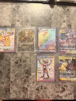 Pokemon TCG 6 Card Lot EX GX VMAX Tag Team Holo Pikachu Mewtwo Cinderace - Image 1