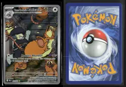 Team Rocket's Raticate 202/182 Illustration Rare Destined Rivals Pokemon NM/M - Image 3