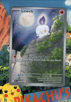 Pokemon TCG Litwick 101/086 Sv: White Flare Holo Illustration Rare NM/M - Image 1