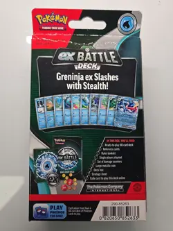 Pokemon TCG ex Battle Deck Greninja ex Factory Sealed Box 60 Card Deck - Image 2