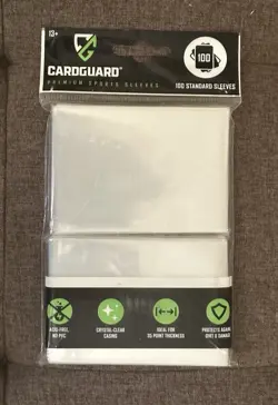 CardGuard Premium Sports Sleeves 100 Count Clear Card Sleeves Pokemon TCG - Image 1