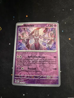Mewtwo 150/165 Rare 151 Pokemon Reverse Holo NM - Image 1