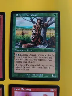 Flaring Pain, Book Burning,Swirling Standstorm, Dilligent farmhand MTG 4 Card. - Image 3