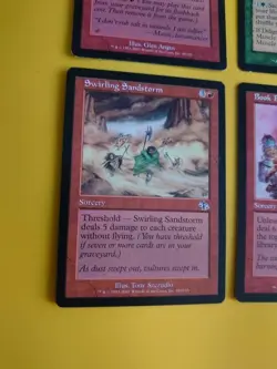 Flaring Pain, Book Burning,Swirling Standstorm, Dilligent farmhand MTG 4 Card. - Image 5