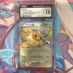 ~CGC 10 Eevee ex 075/131 Prize Pack Series Double Rare Holo 2025 Pokemon TCG~ - Image 1