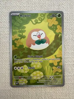 Pokemon Rowlet 090/088 Perfect Order Illustration Rare NM - Image 1