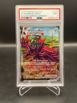 Krarmor VMax TG19/TF30 Silver Tempest 2022 Pokemon GER PSA 9 - Image 1