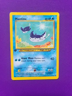 Pokemon TCG 1st Edition Neo Destiny Mantine 74/105 - Image 1