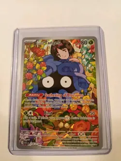 Pokemon TCG Erika's Tangela Full Art Holo ASC EN 218/217 80 HP Grass Type - Image 1