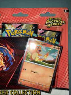 Pokemon Mega Evolution Ascended Heroes Tech Sticker Collection Charmander - Image 4