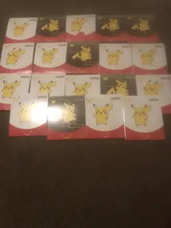 Pokemon 25th Anniversary McDonalds 2021 Promo Sealed Pack In hand lot of (19) - Image 1
