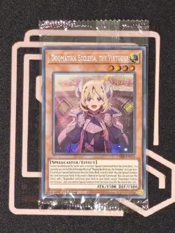 CH01-EN014 Dogmatika Ecclesia, the Virtuous Secret Rare 1st Ed YuGiOh - Image 1