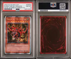 PSA 8 - Yu-Gi-Oh- LCO1-EN002 - SLIFER THE SKY DRAGON (25th QCSR Holo) ITA Error - Image 3