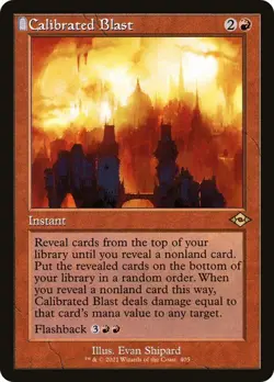 Calibrated Blast (Retro Frame) Modern Horizons 2 - Retro Frame MTG instant RARE - Image 1