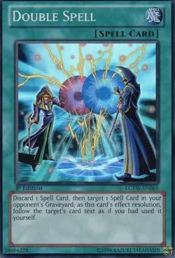 Yugioh - Double Spell (Super Rare) (Unlimited) - LCYW-EN065 (P) - Image 1