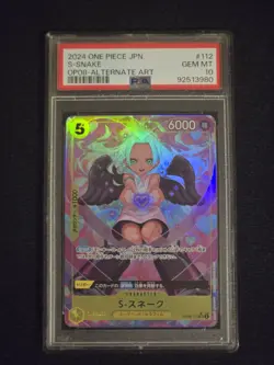 Bandai One Piece CCG S-Snake OP08-112 Foil Alternative Art Japanese Card - Image 1