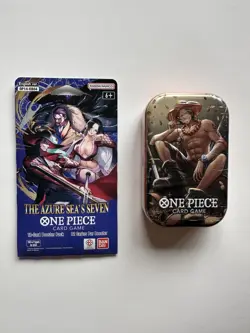 One Piece TCG Bundle: Portgas D. Ace Tin Vol 2 + OP14 Booster Pack Sealed - Image 1