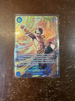 One Piece TCG Portgas D Ace OP13-119 SEC Alt Art Secret Path of the King EN NM - Image 1