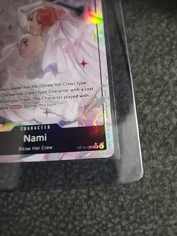 2026 One Piece TCG English OP15-086 - Nami Alt Art Parallel Wedding Texture Foil - Image 3