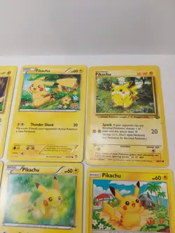 Pokemon Pikachu Lot Of 9 TCG Cards Played BX99 - Image 3