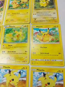 Pokemon Pikachu Lot Of 9 TCG Cards Played BX99 - Image 4