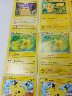 Pokemon Pikachu Lot Of 9 TCG Cards Played BX99 - Image 5