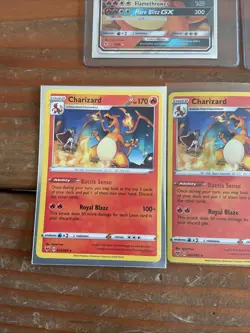 2 Charizard - (Cracked Ice Holo) 025/185, 2 Base 1 Charizard Gx 9/68 5 Card - Image 2